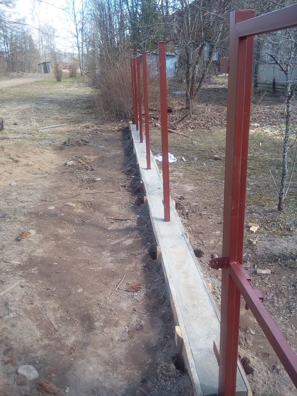Каркас забора