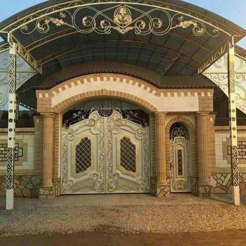 Самые красивые ворота с арками
