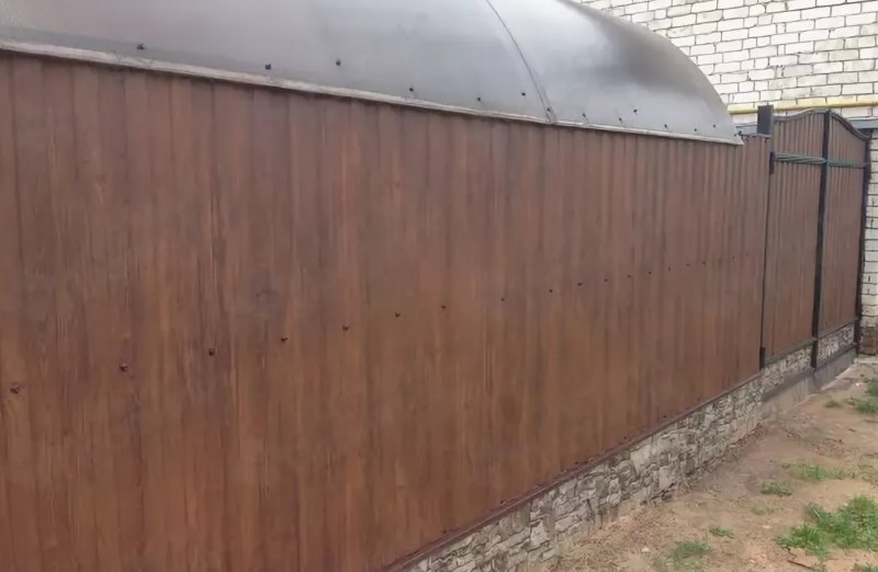 Профлист мореный дуб металлопрофиль