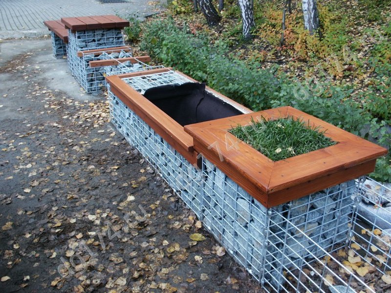 Огород из габионов