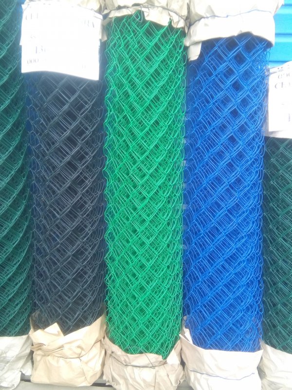 Сетка рабица ПВХ. 55х55 2,5х1,5м