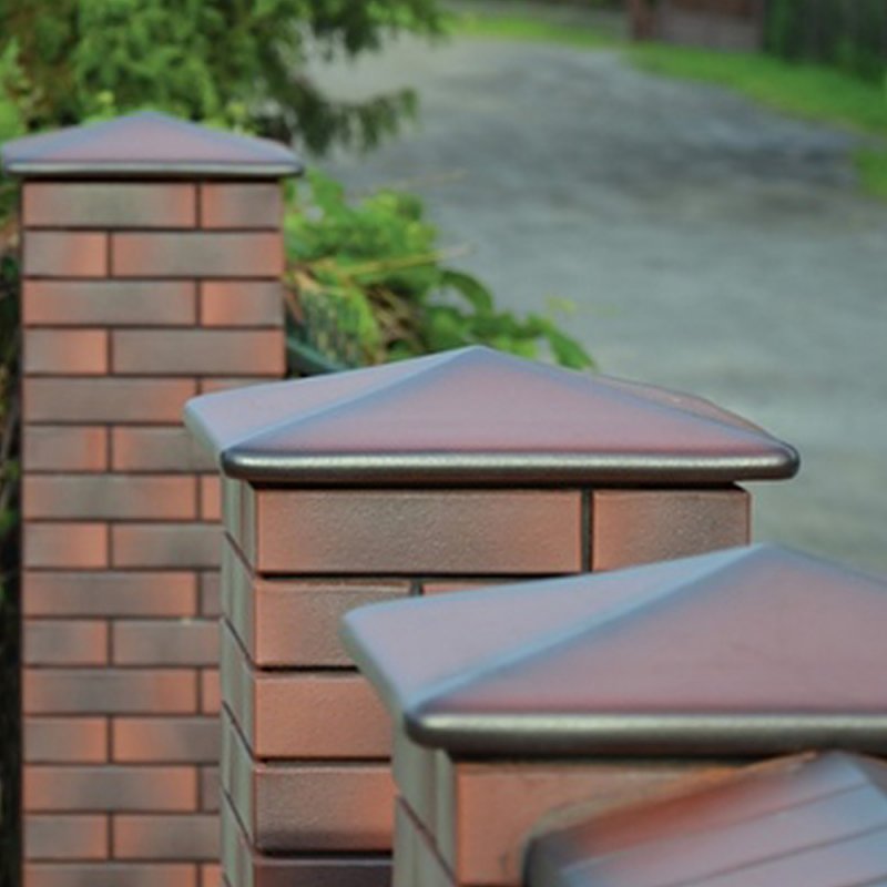 Колпак на столб 445х445мм клинкерный King-Klinker natural Brown