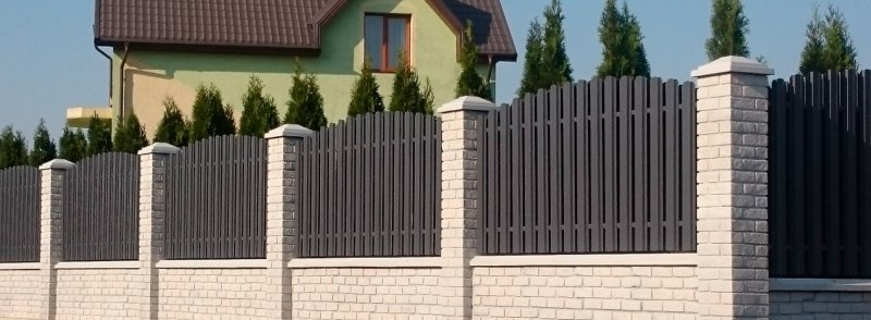 Столбы для забора из силикатного кирпича