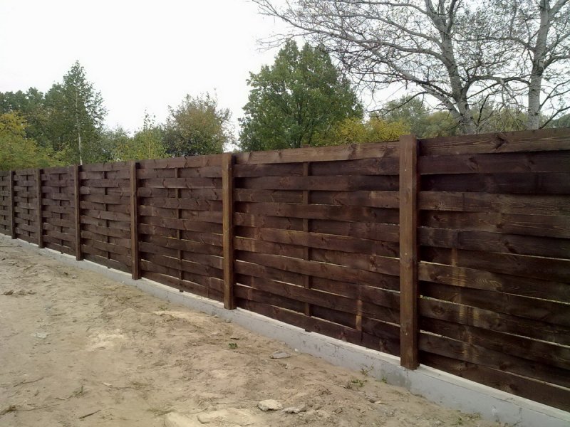 Заборы для частного дома из доски