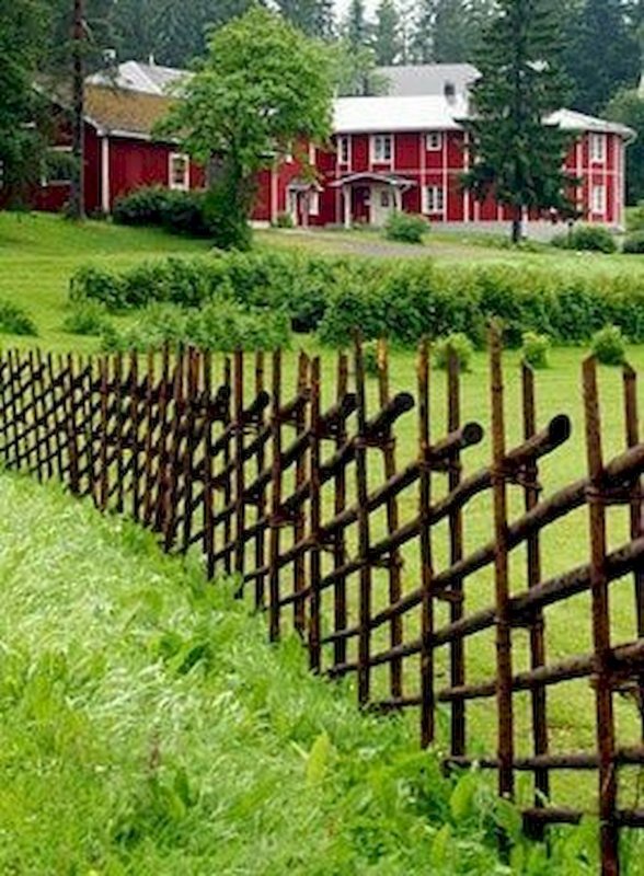 Жердяная изгородь