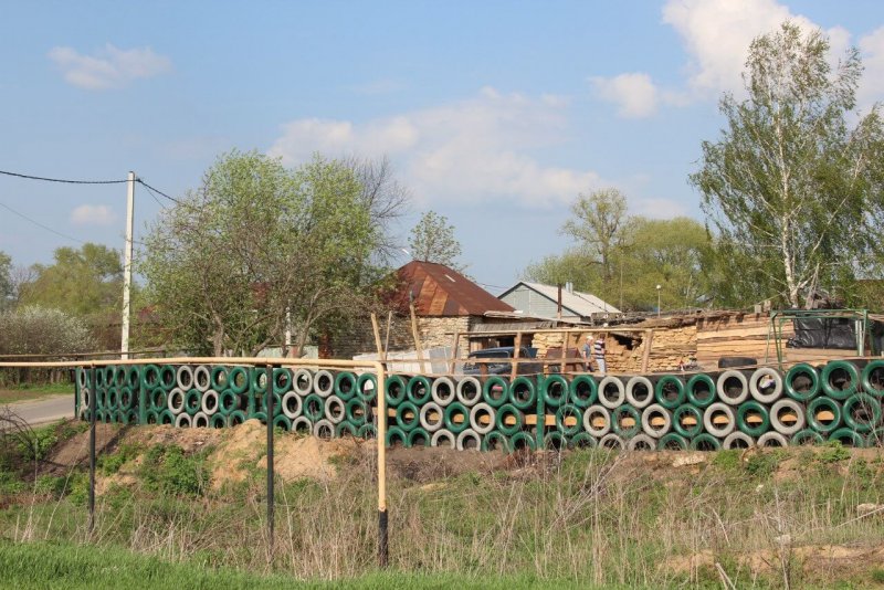 Заборчик из колес