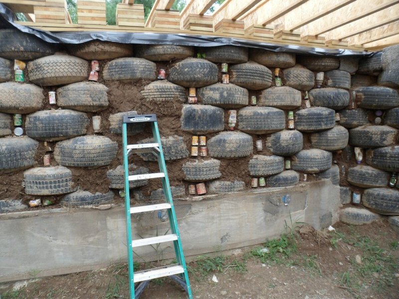 Earthship покрышки