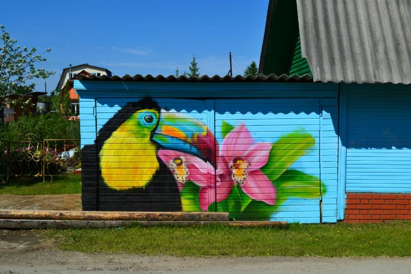 Расписной забор