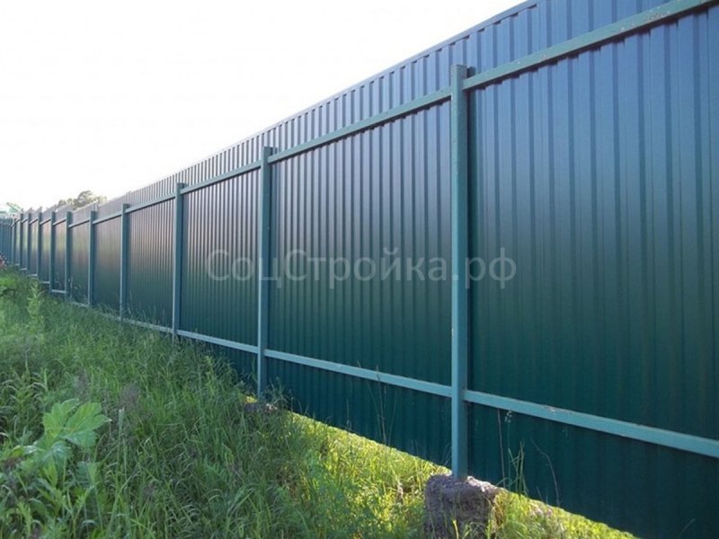 RAL 7016 профнастил забор