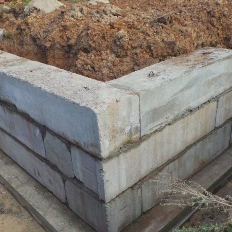 Фундамент под ФБС блоки
