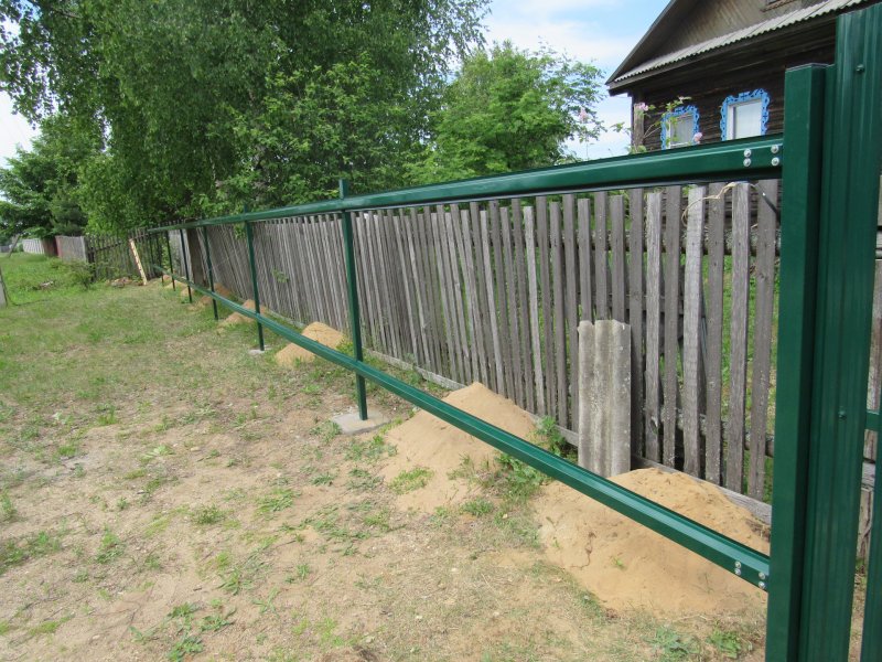 Торец забора