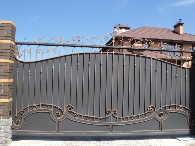 Самые красивые кованые ворота