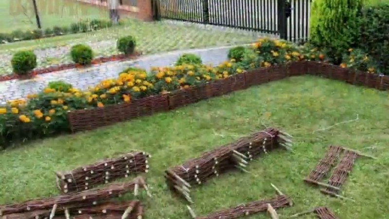Декоративный забор для цветника