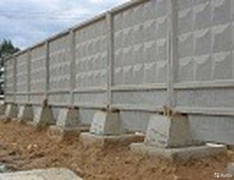 Плита забора железобетонная п-6в 4000х16х2500