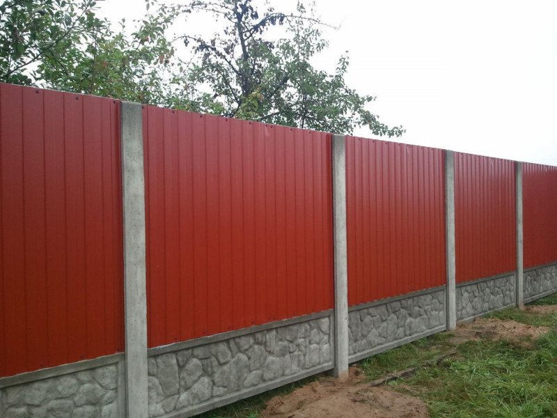 Профнастил НС-10 0,5 RAL 3003 (Рубин)