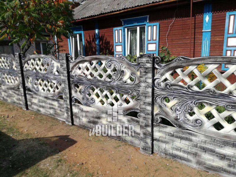 Покрасить декоративный забор