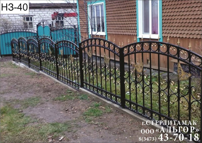 Кованые палисадники