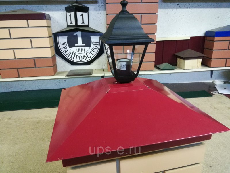 Колпак на столб забора хайтек Light
