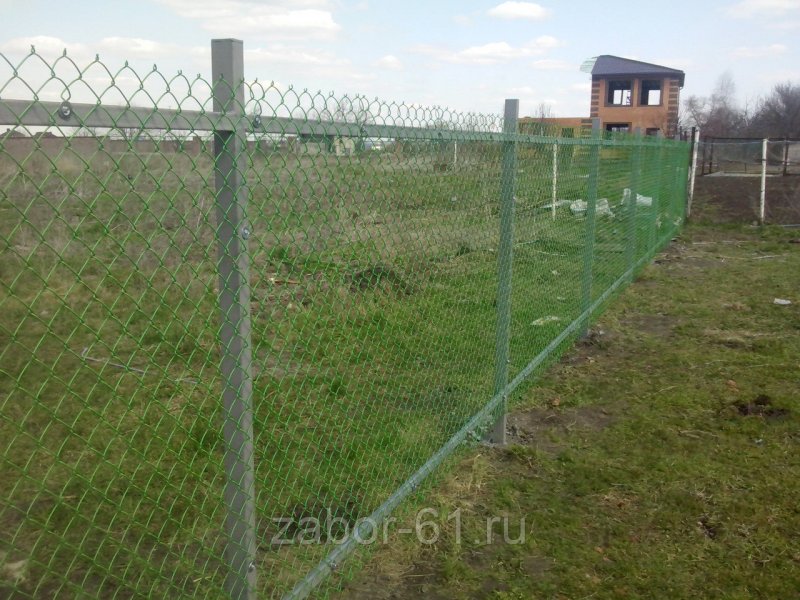 Забор из сетки рабица