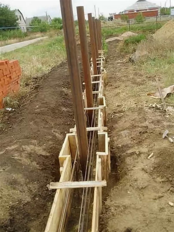 Фундамент под забор