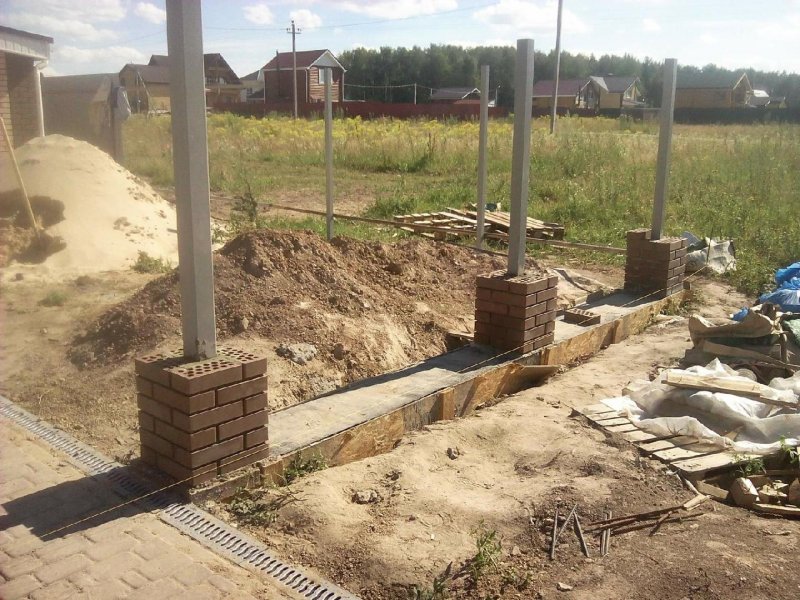 Фундамент под забор