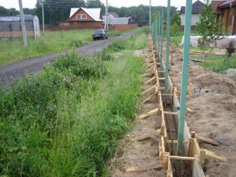 Фундамент под забор