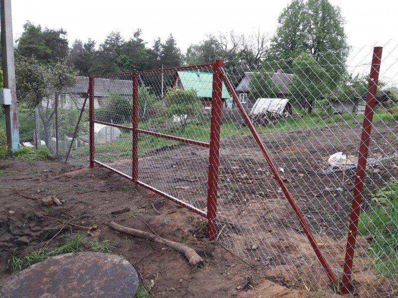 Временный забор на участке
