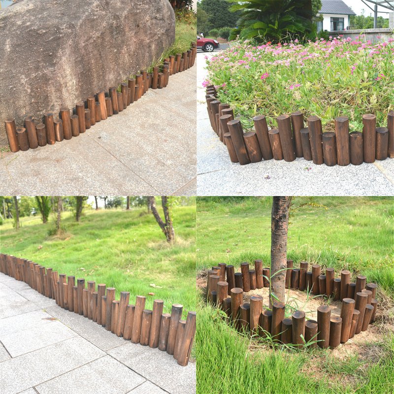 Забор для клумбы из дерева