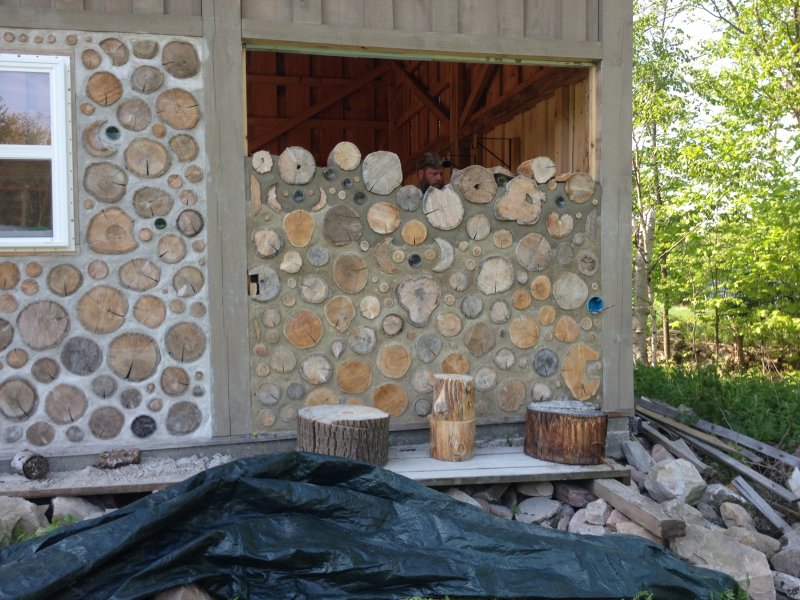 Cordwood забор
