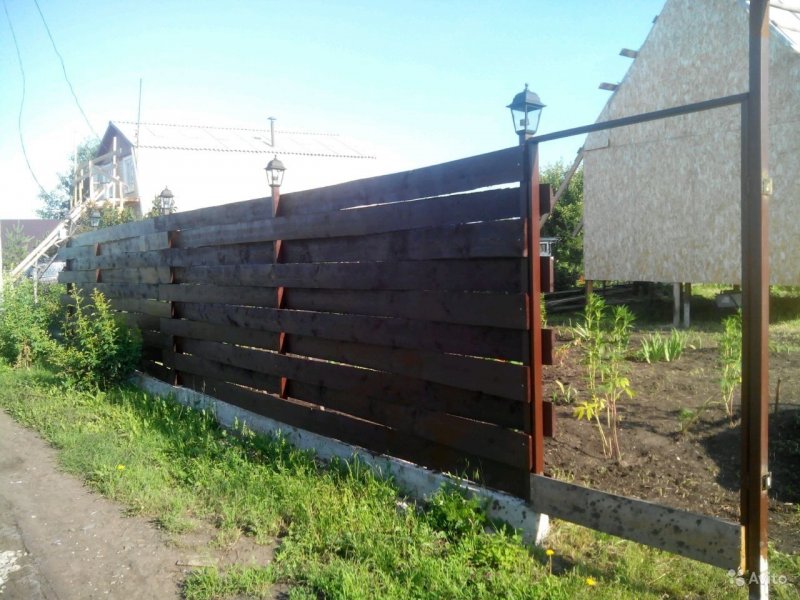 Забор плетенка из ДПК 2х2