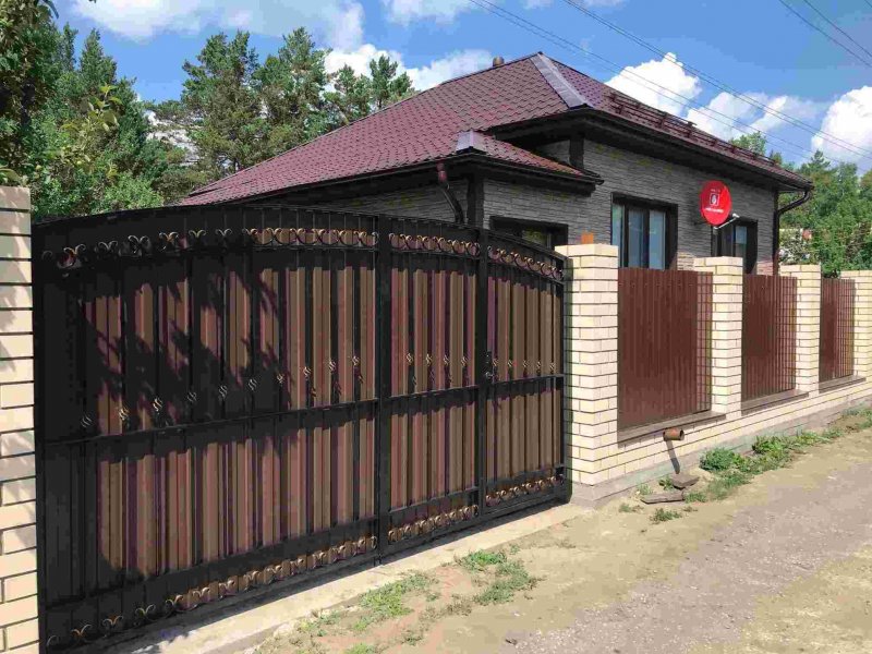 Столбы габионы для забора