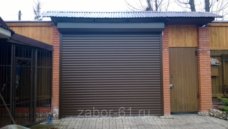 Роллетные ворот Алютех гараж