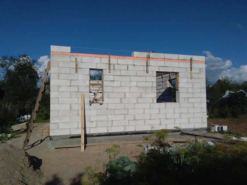 Строение из газобетонных блоков