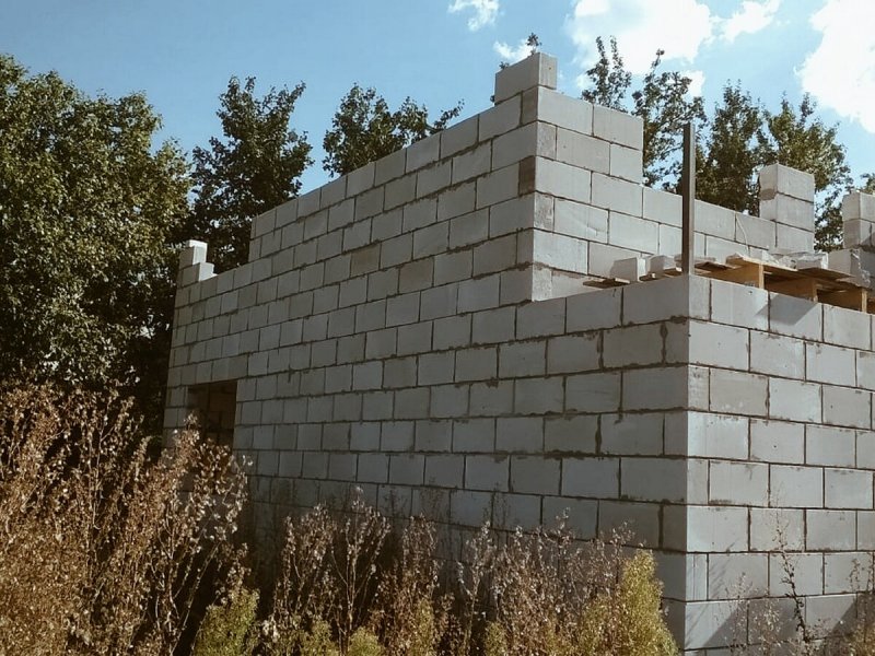 Красивая кладка из газоблока