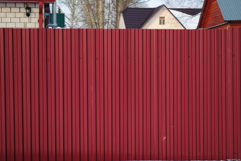 Профнастил для забора с21