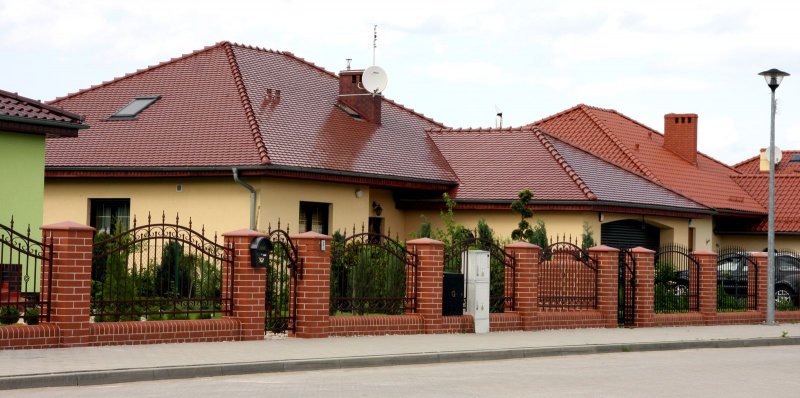 Столбы из клинкерного кирпича