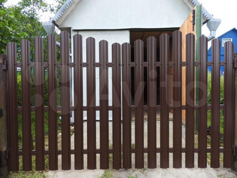 Калитка евроштакетник рал 8017