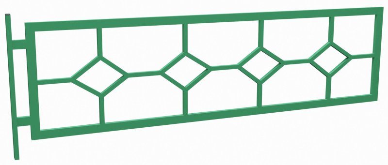 Газонное ограждение 2000х600
