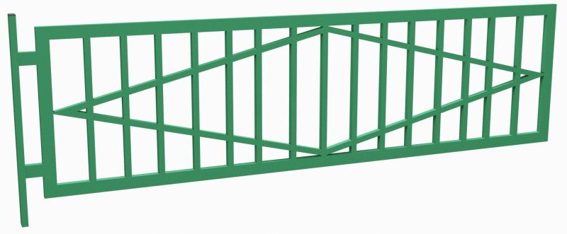Газонное ограждение 2000х500мм