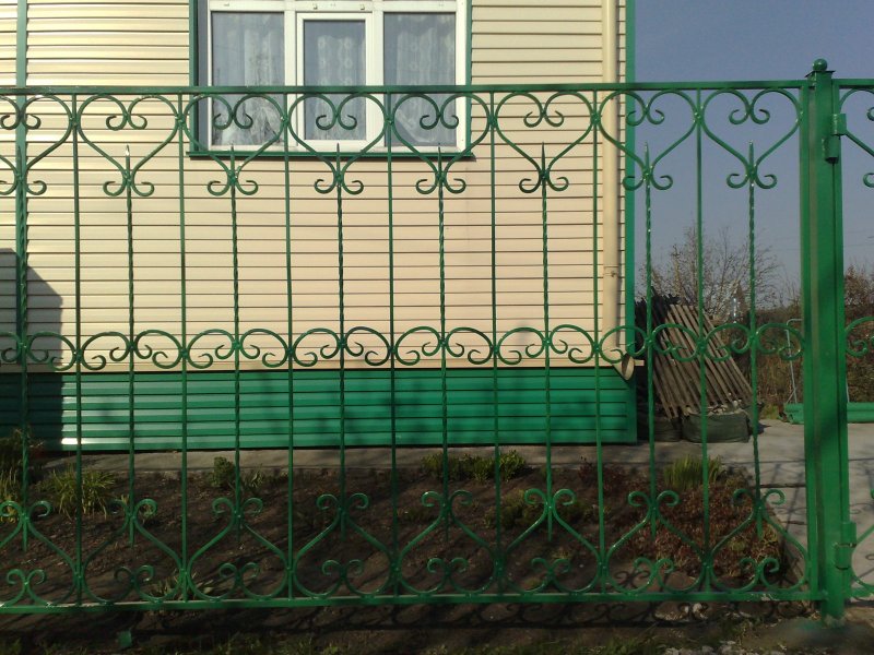 Кованый забор для палисадника