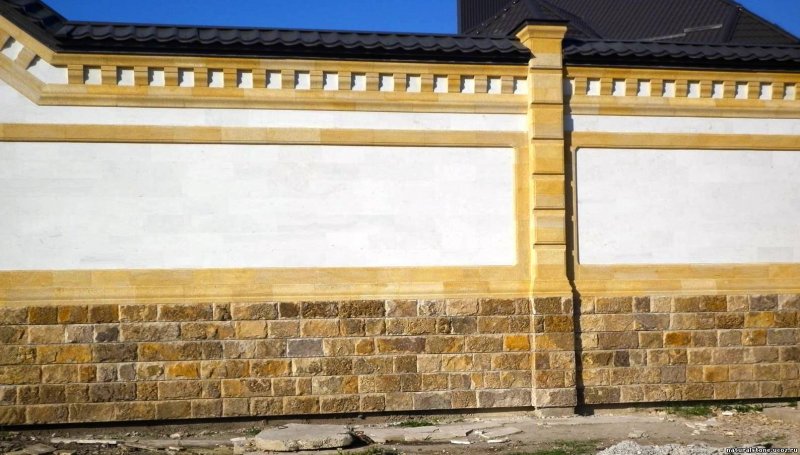 Забор из дагестанского камня