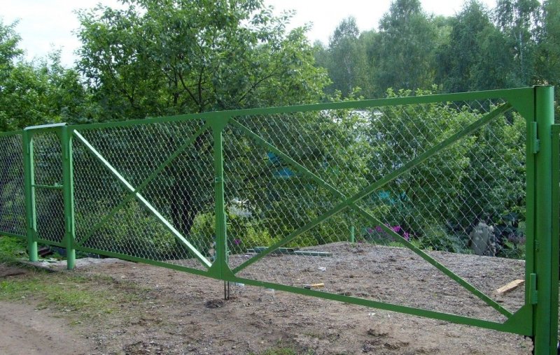 Ворота из рабицы
