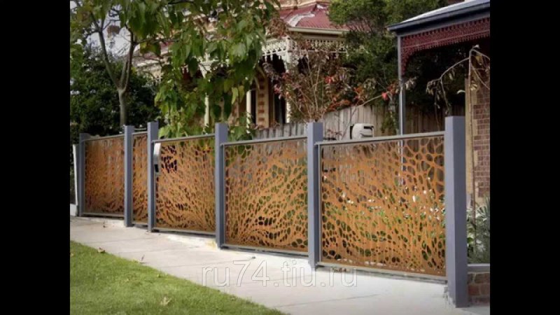 Corten Steel Fence
