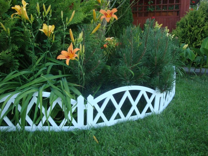Забор декоративный renessans №2, 3,1х0,35 м, белый, GARDENPLAST