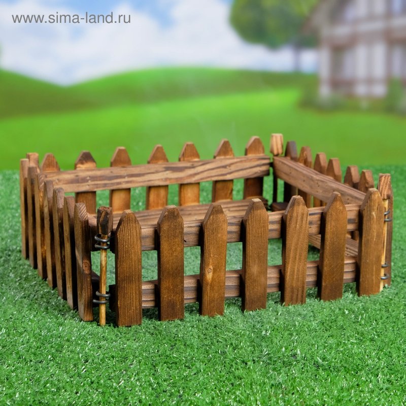 Декоративный заборчик из дерева