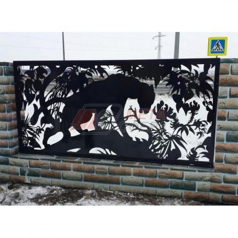 Забор художественная резка