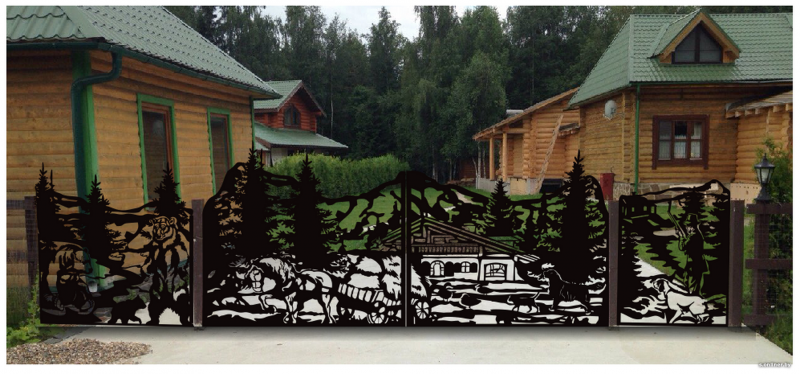 Забор из лазерной резки