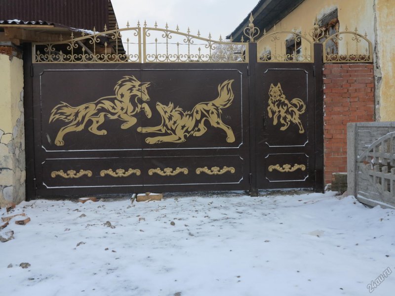 Декоративные заборы из металла