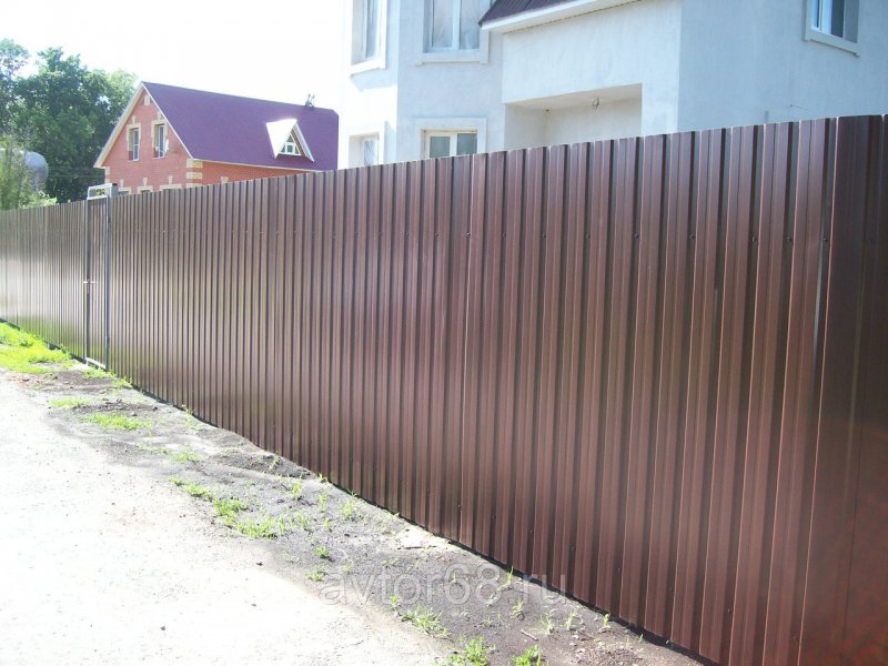Забор из профлиста с35