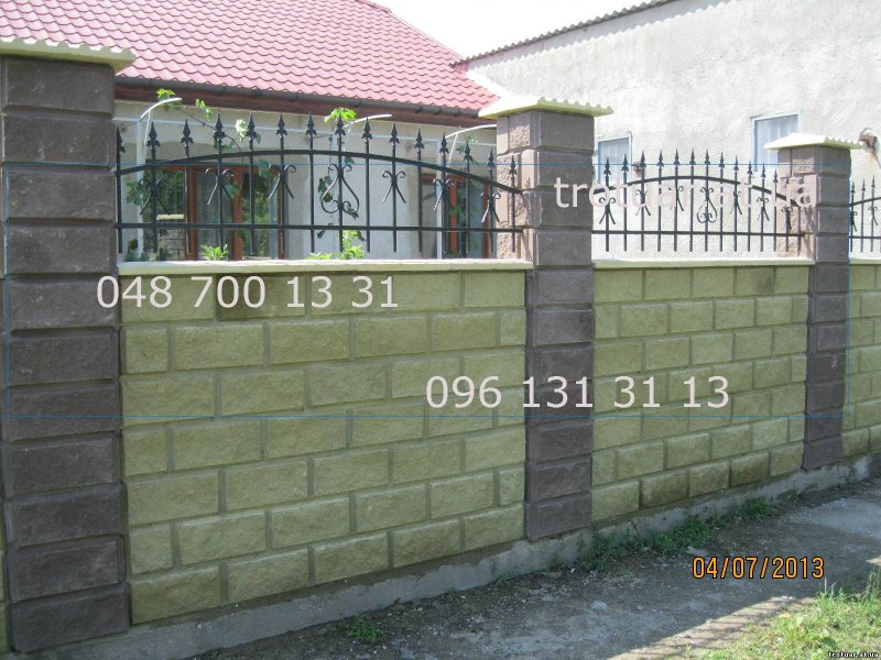 Забор из французского камня